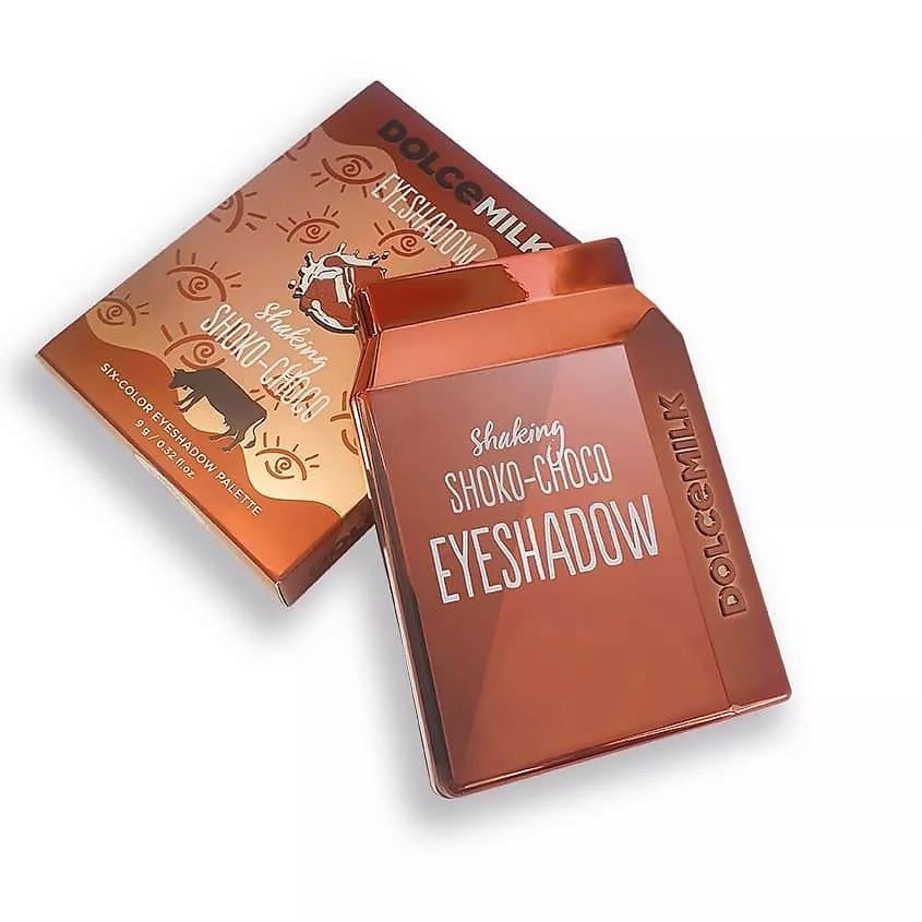 Eyeshadow palette Shaking Shoko-Choco milk pack 6 colors