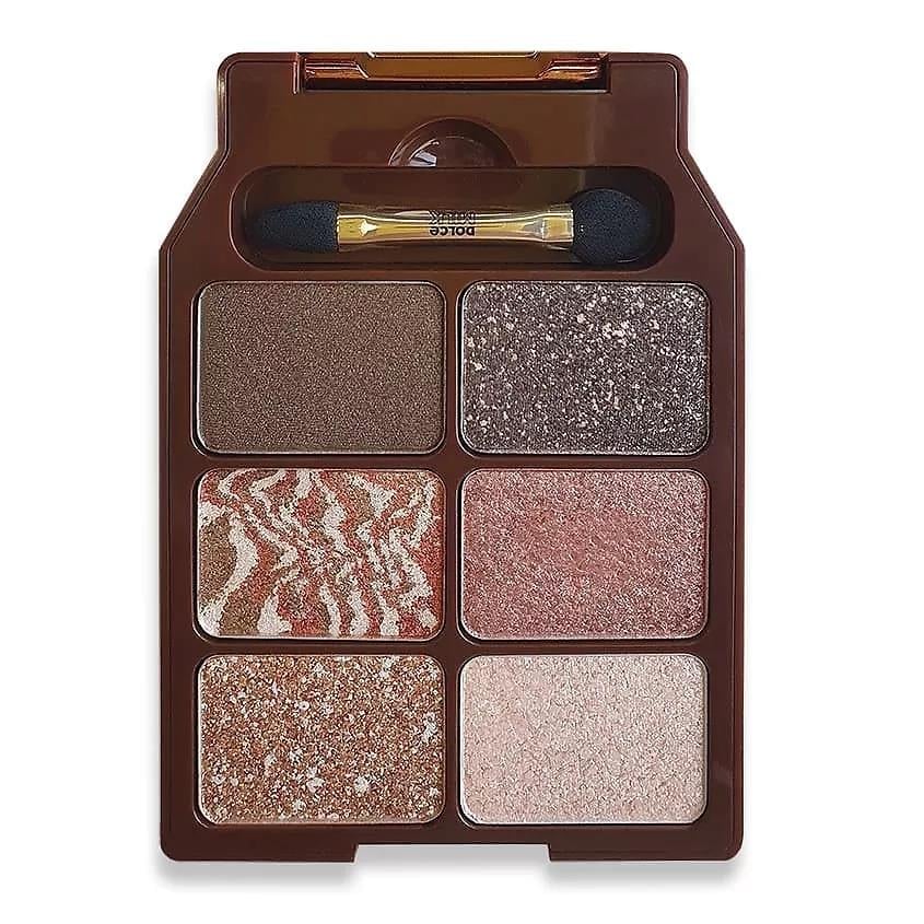 Eyeshadow palette Shaking Shoko-Choco milk pack 6 colors