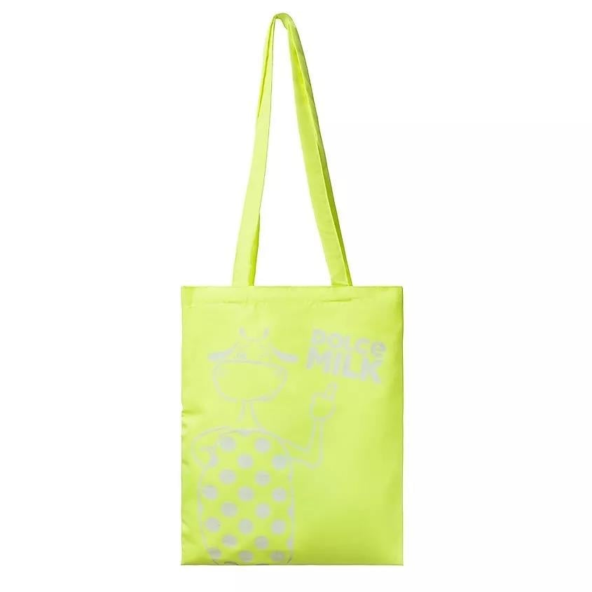 Fabric bag DM size 40x35 cm, light green  Fun