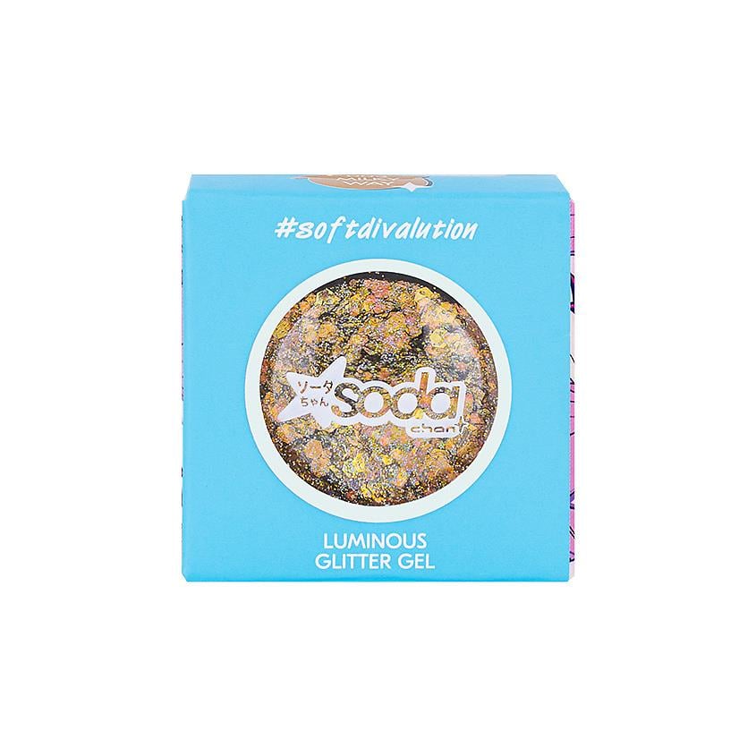 Glitter gel for face LUMINOUS  softdivalution 003  Milky Way  7g
