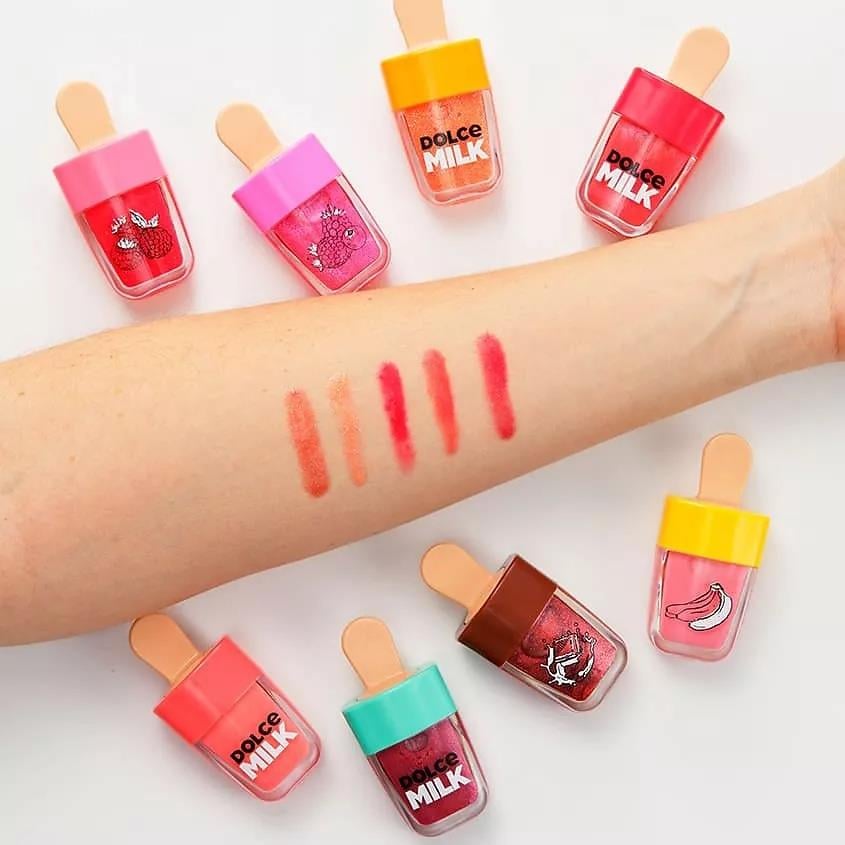 Lip gloss Gelato ((Mint-choco-latte)) 6 ml case