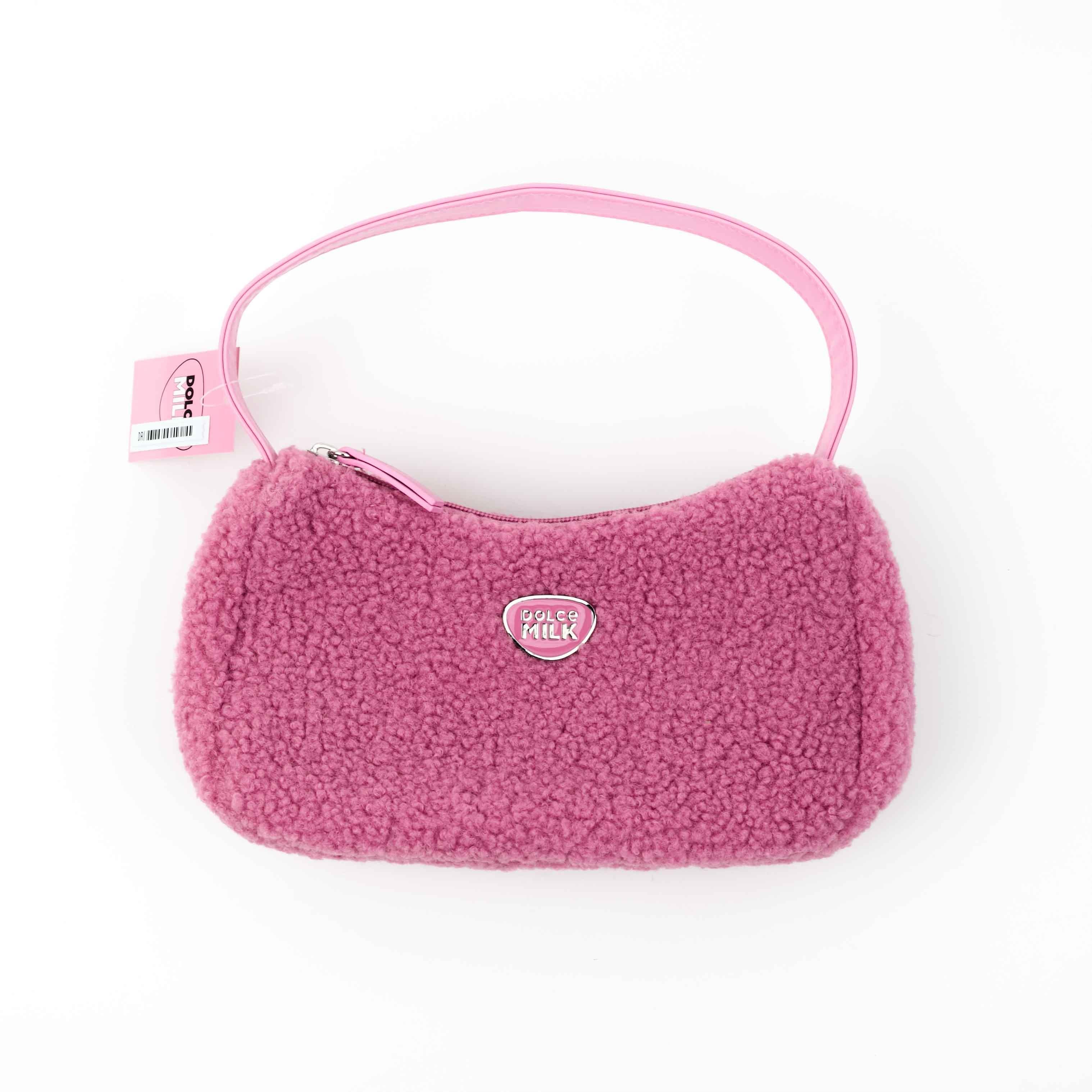 Women's bag DM, size 25x13cm, pink  Plush