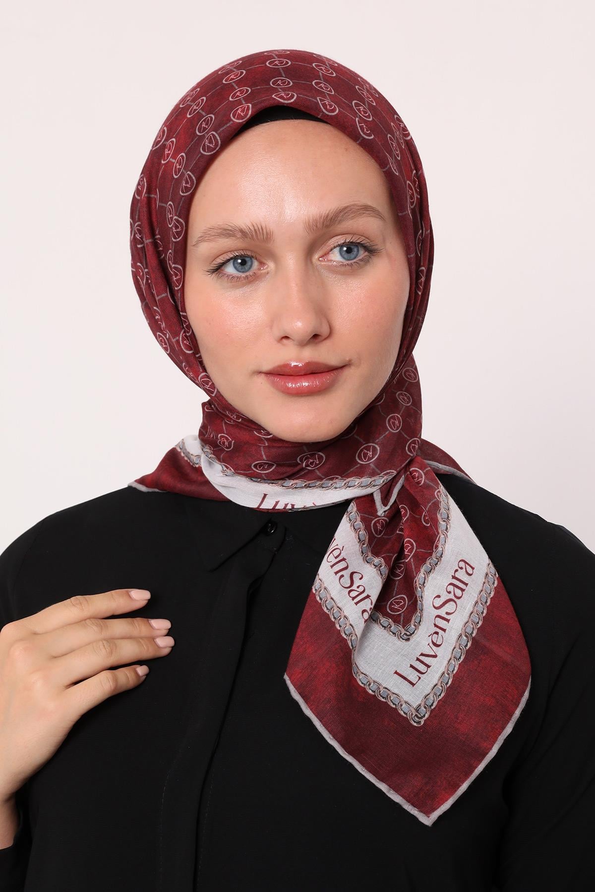 Cooper Soft Eşarp Bordo