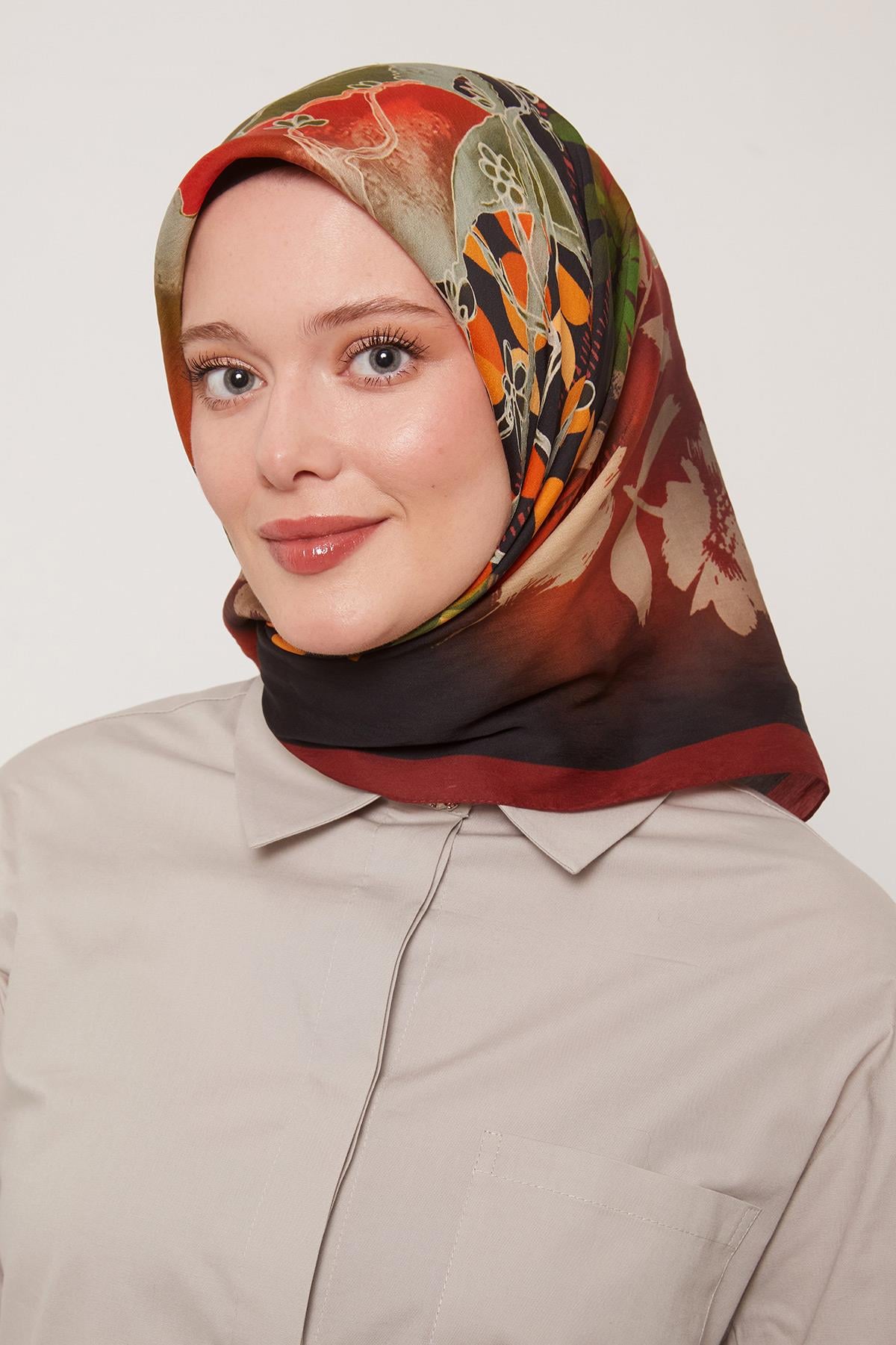 Flora Eşarp | Bordo