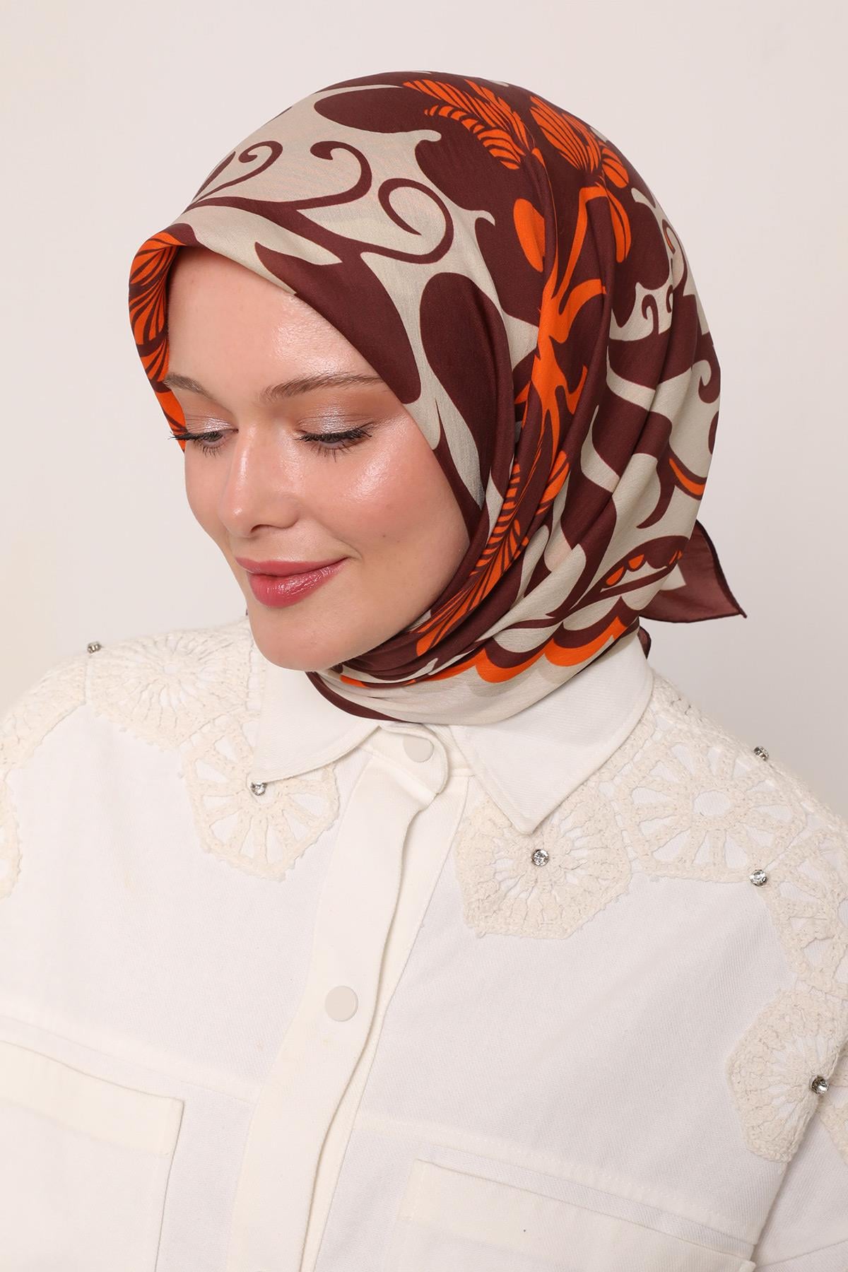 Flora Eşarp | Yakut Bordo