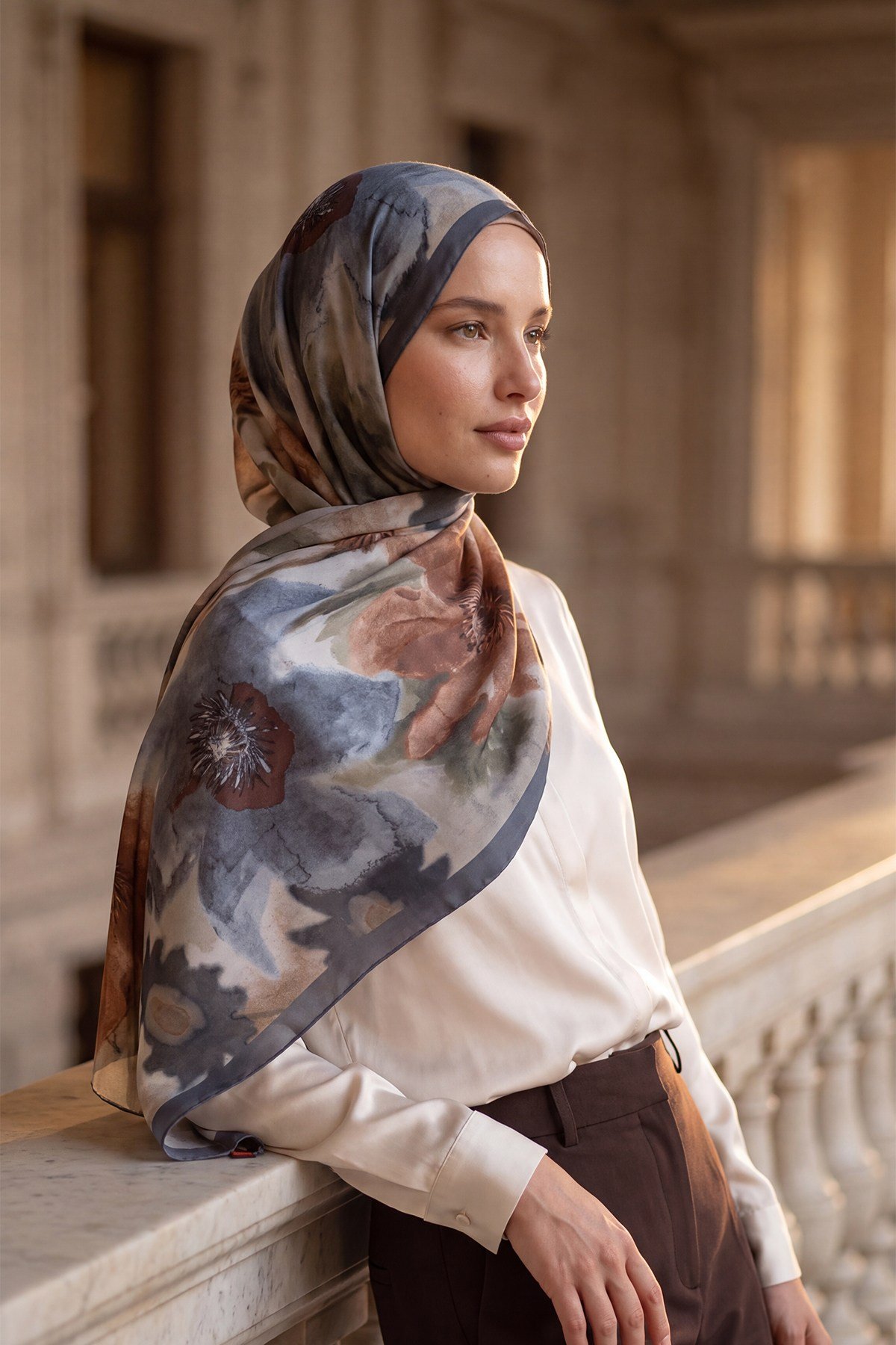 Palace Şal | Mistik Mavi