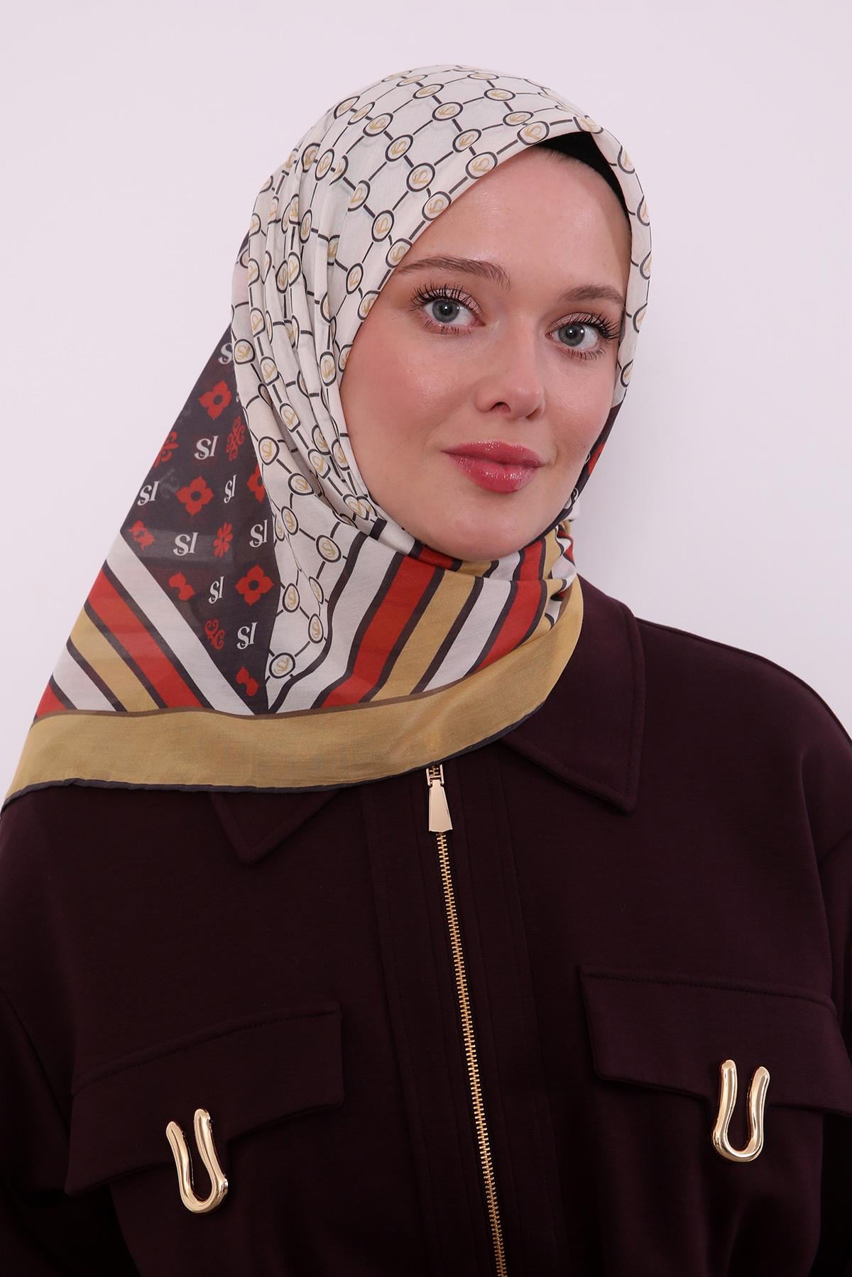 Silk Elite Eşarp | Hardal