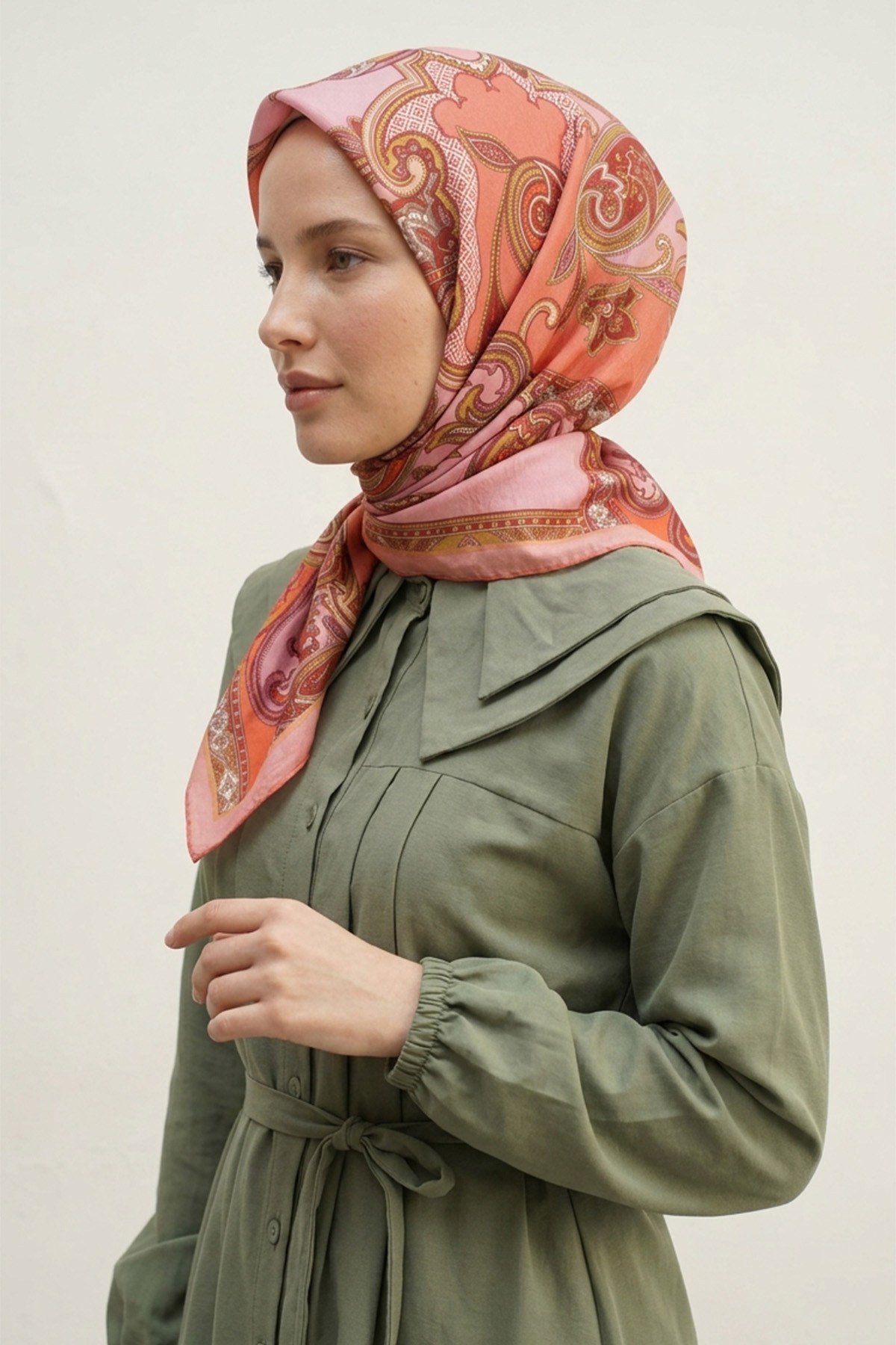Summer Eşarp | Şeftali Çiçeği