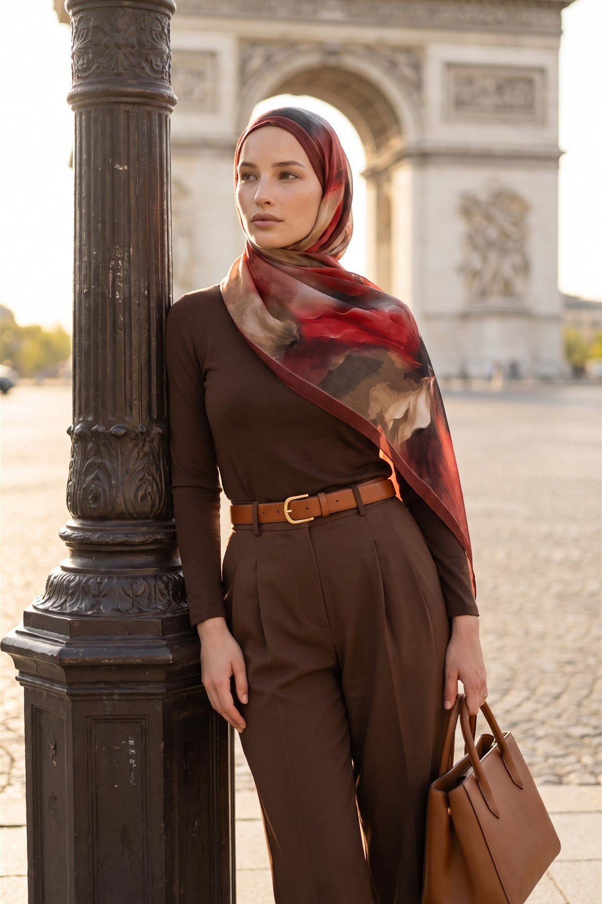 Summer Şal | Yakut Bordo