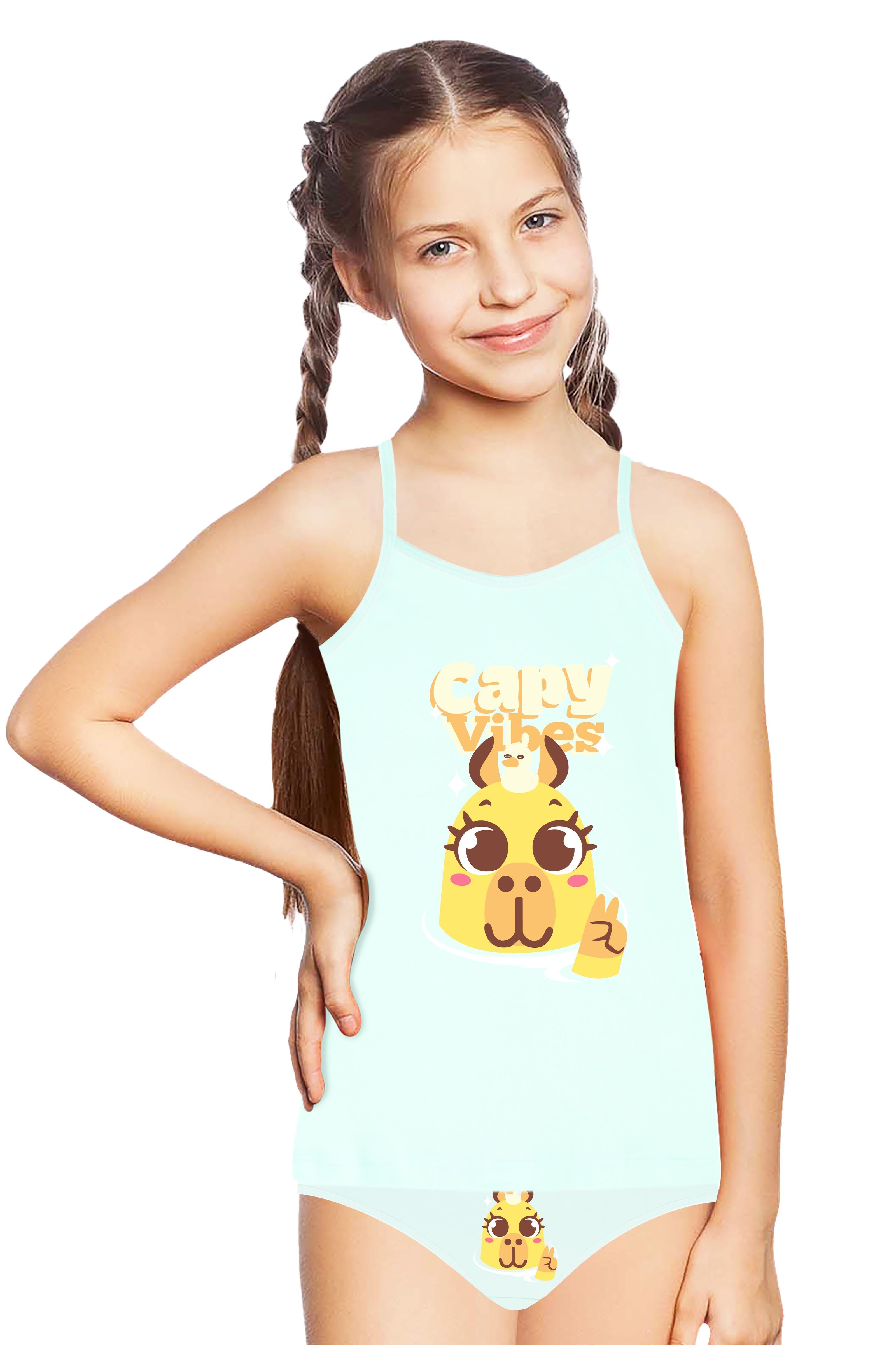GIRL'S UNDERWEAR - ATHLETE SLIP SET