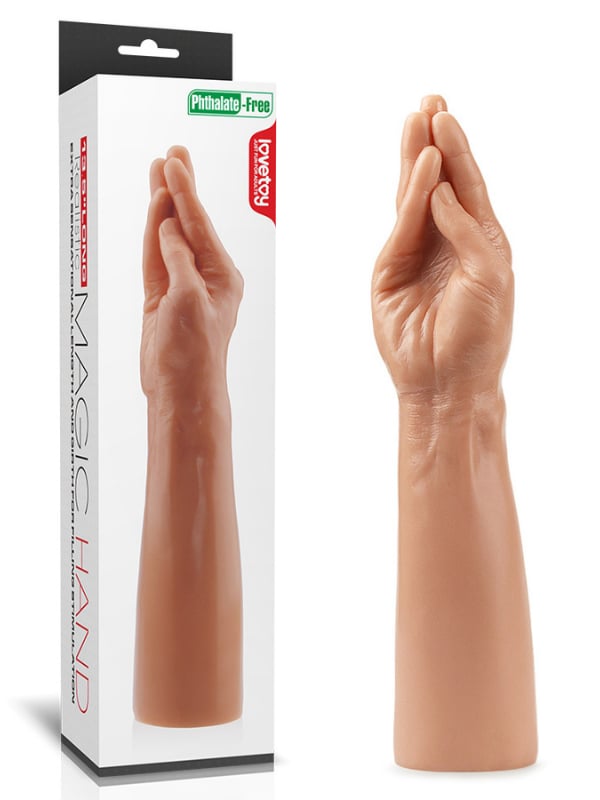 Realistik Dildolar13.5 İnç 35 cm King Size Realistic Magic HandElisium
