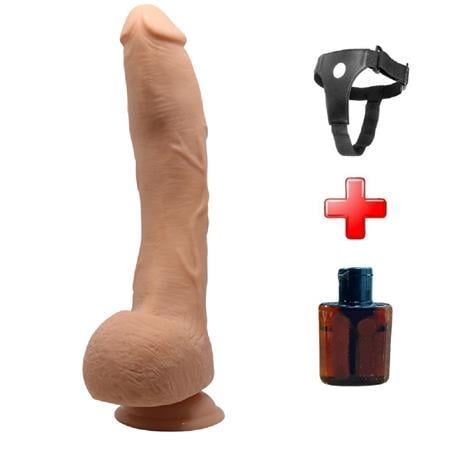 Belden Bağlamalı PenislerBelden Bağlamalı 27 cm Gerçekçi Kalın Dildo Penis - JackLilituShop