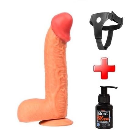 Belden Bağlamalı PenislerBelden Bağlamalı 27,5 cm Dev Boy Realistik Vantuzlu Dildo PenisLilituShop