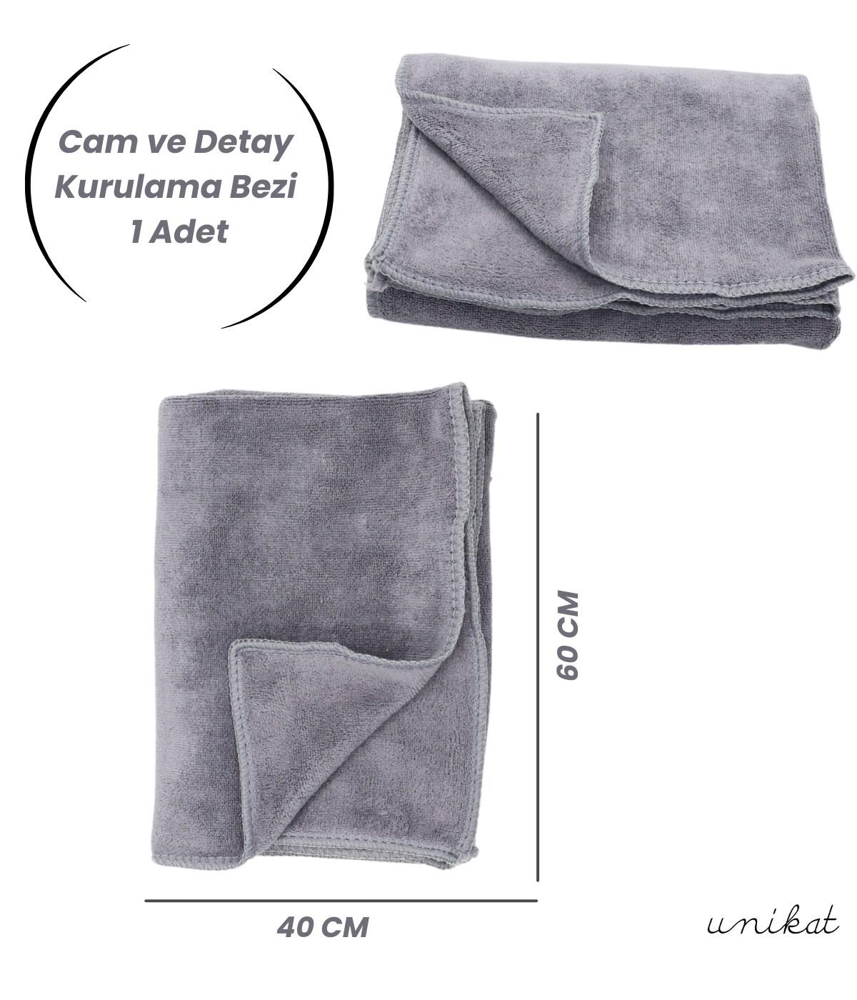 BAYİ ÜRÜNÜ 40x60 cm Mikrofiber Araç Cam ve Araç Detay Kurulama Bezi 1 Adet 