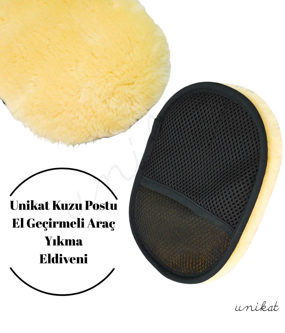 BAYİ ÜRÜNÜ Kuzu Postu Araç Yıkama Mop Elidiveni