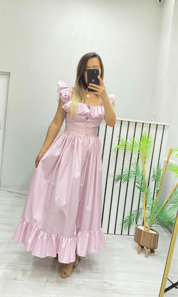 Bridgertone Pembe Elbise