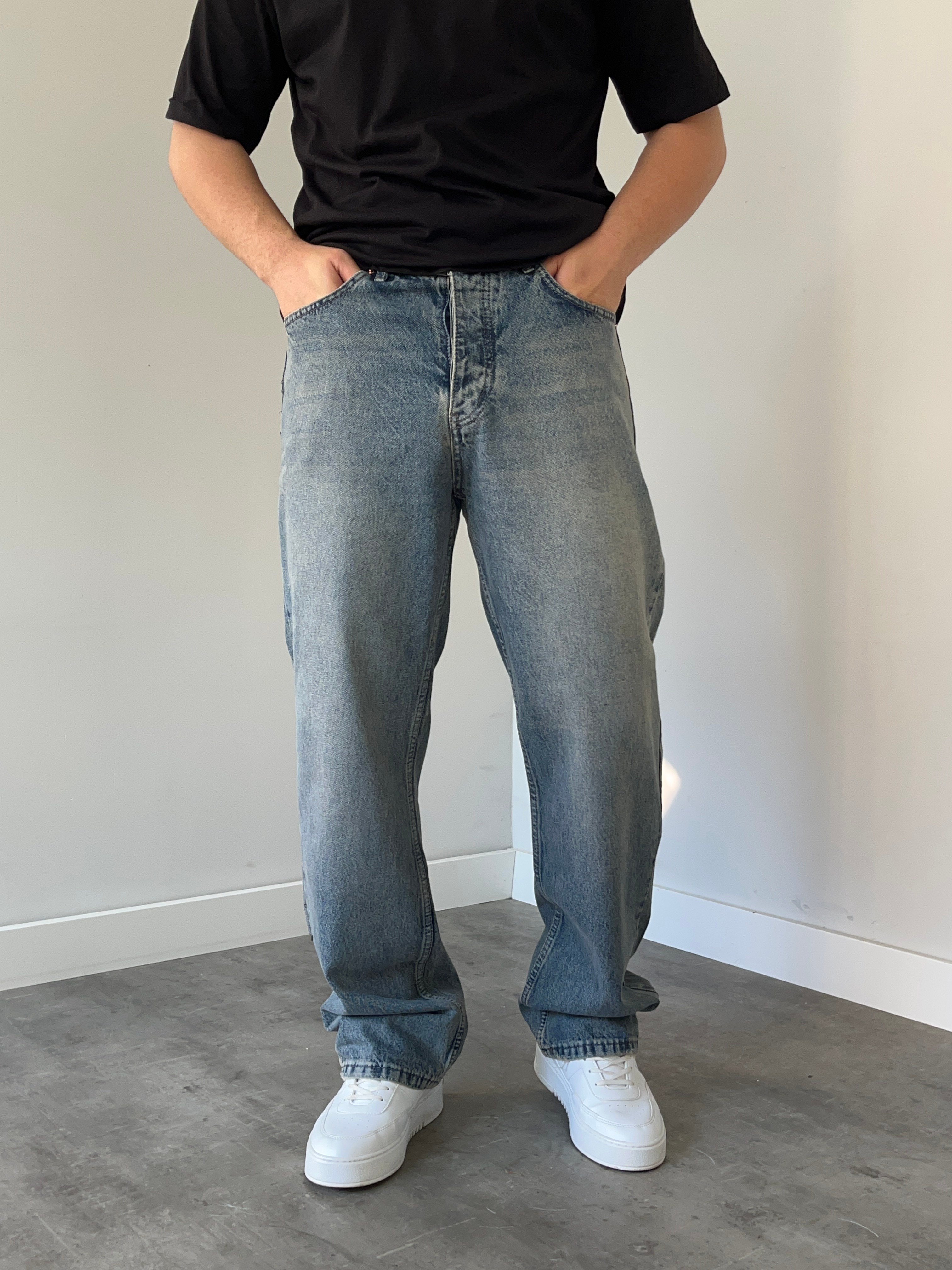 We 11 Baggy Jean Vintage Mavi 