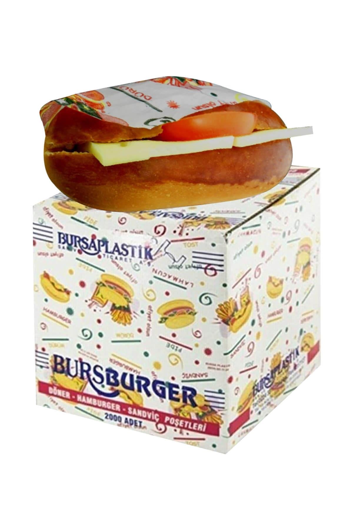 Naylon Hamburger Poşeti – 2000 Adet Gıda Ambalajı