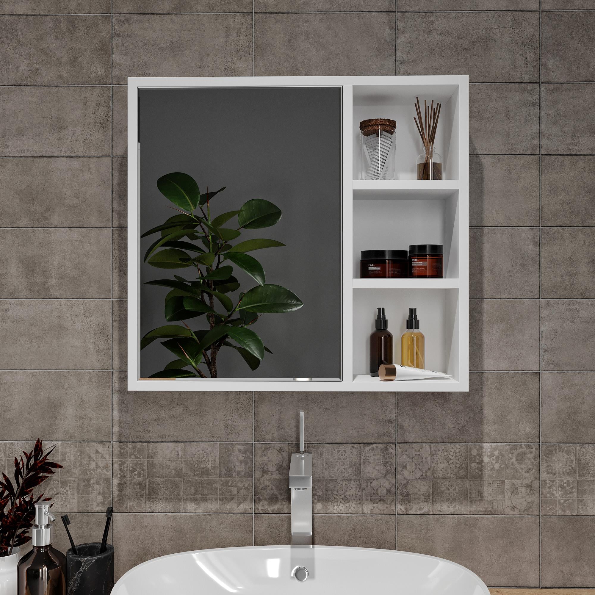 KULPSUZ AYNALI BANYO DOLABI