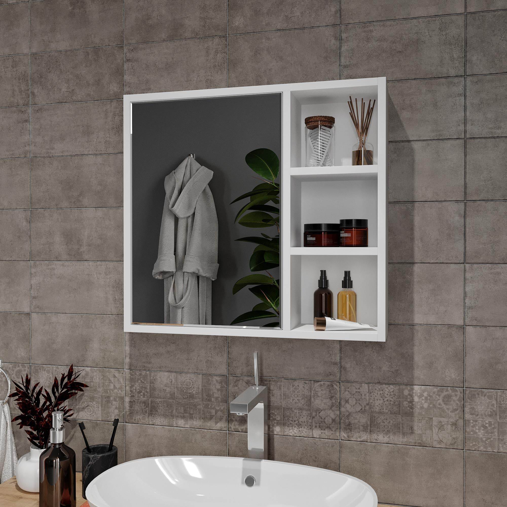 KULPSUZ AYNALI BANYO DOLABI