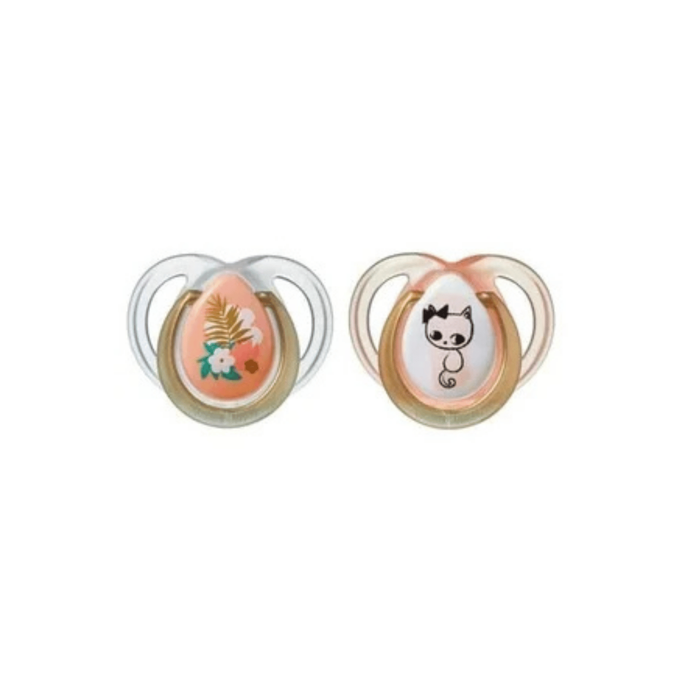 Tommee Tippee Moda Pacifiers 0-6m For Girl 2pcs