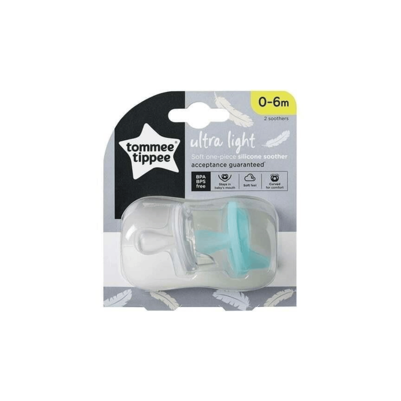 Tommee Tippee Ultra Hafif Soft Tek Parça Silikon Emzik 0-6m 2 Li