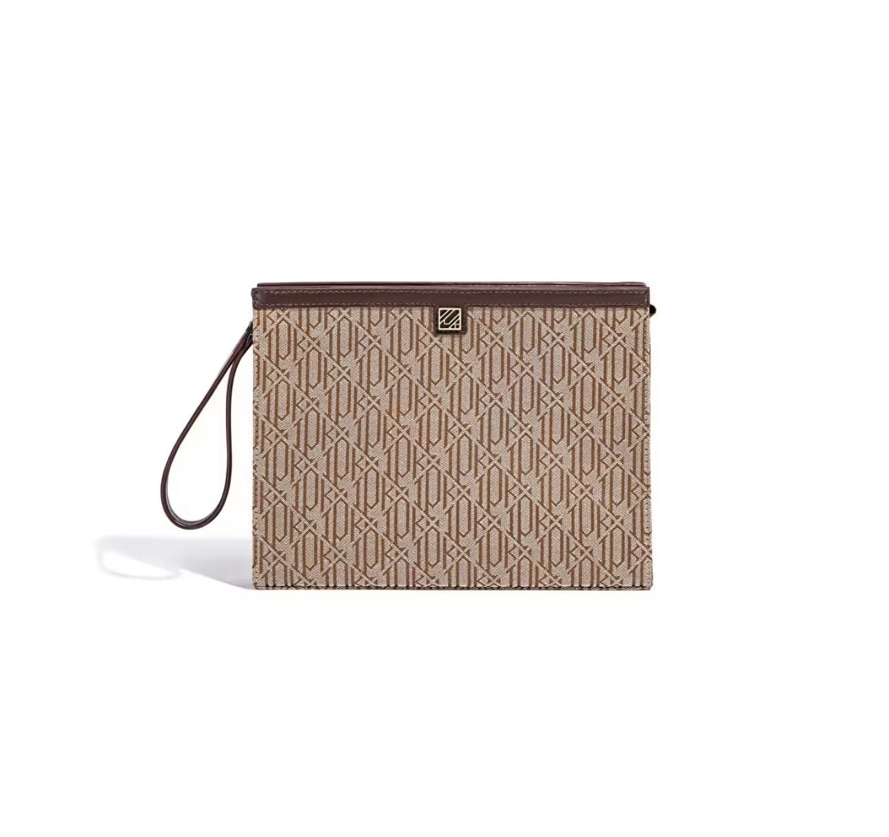 Camel Desenli Clutch Marka Model Çanta
