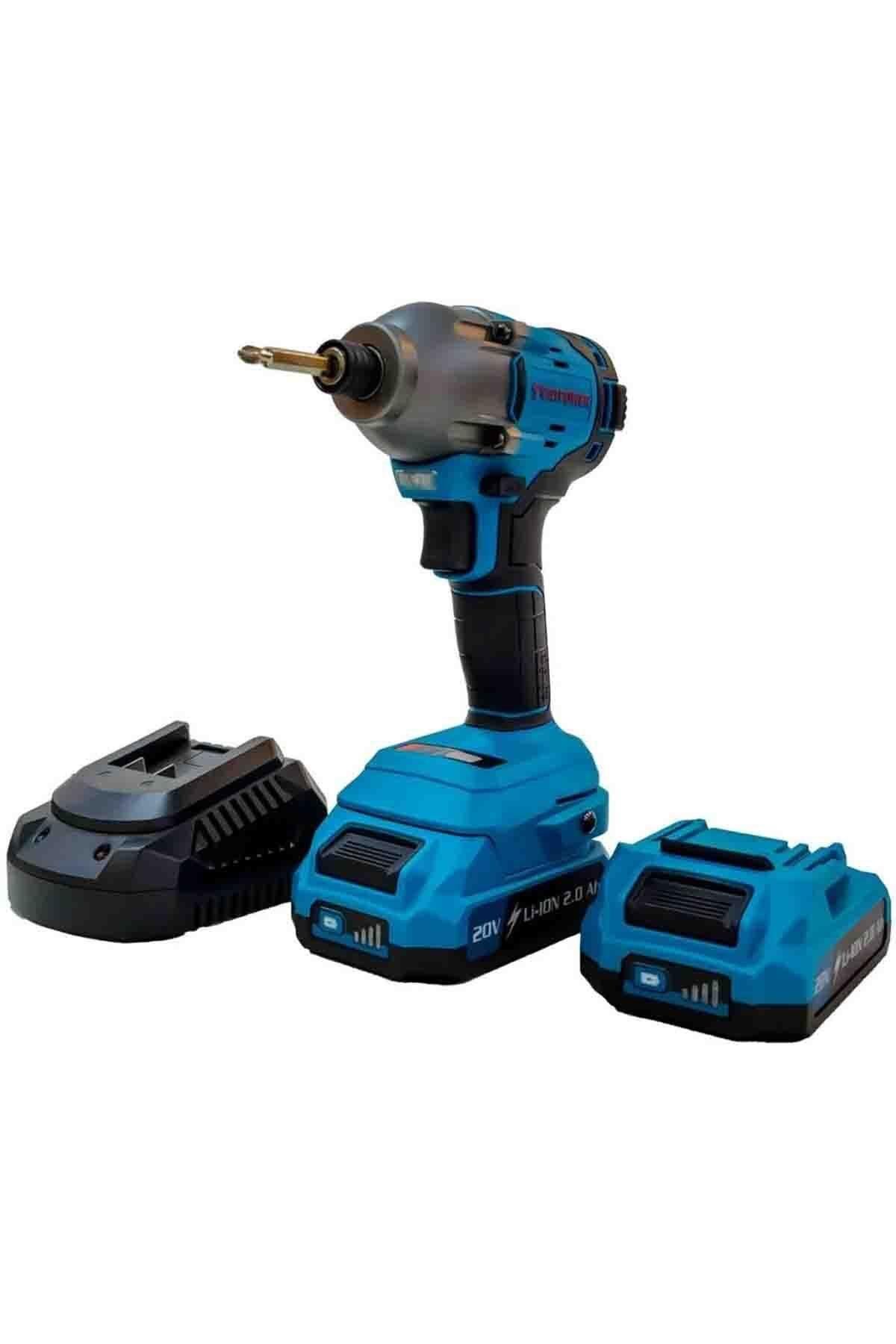 CATPOWER AKÜLÜ TORKLU VİDALAMA Li-ion (MAKİNE) KÖMÜRSÜZ 20V +(4.0 Ah Akü)+(Hızlı Şarj Cihazı)