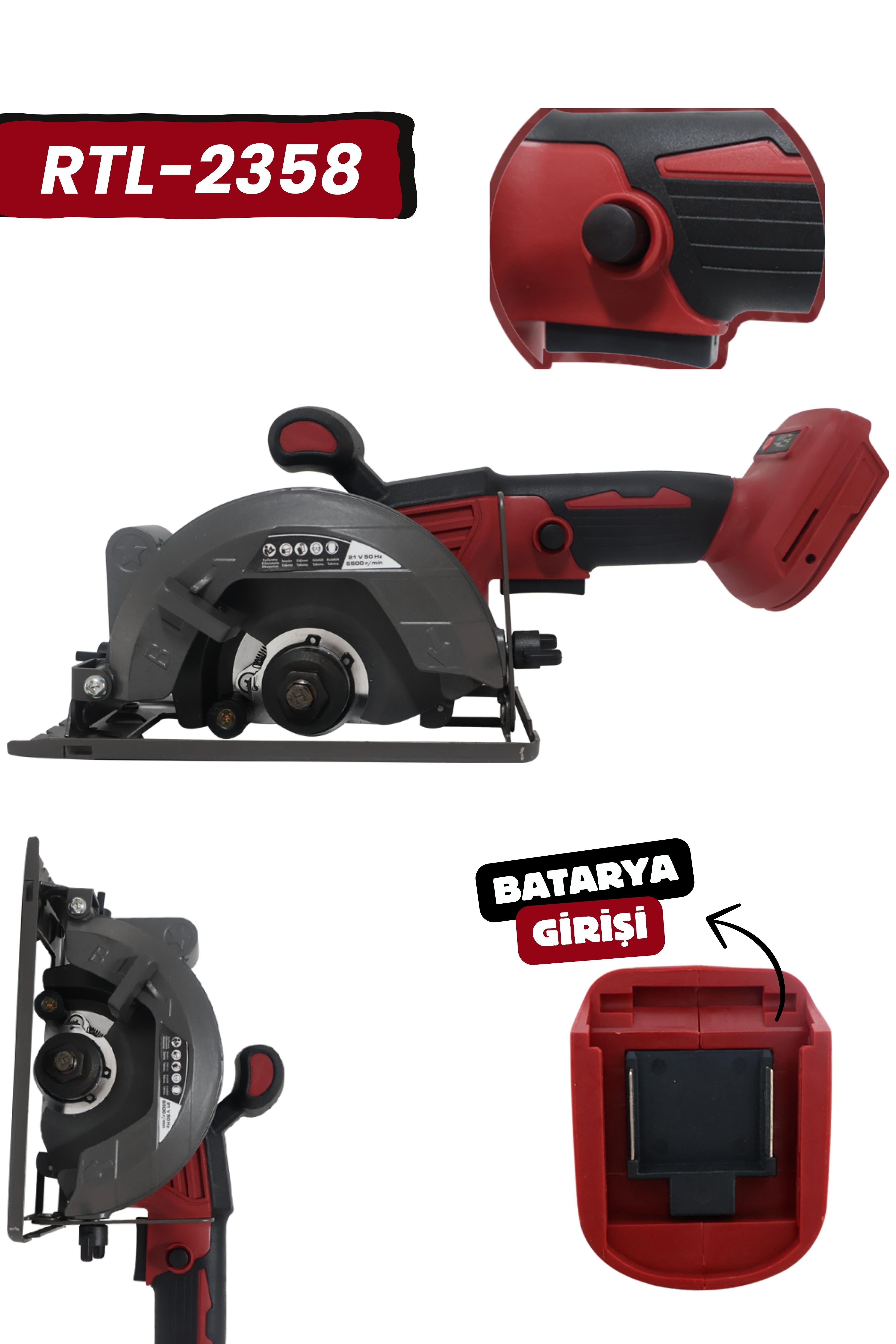RETOOLS KIRMIZI 125 MM ŞARJLI DAİRE TESTERE GÖVDE ÜRÜN
