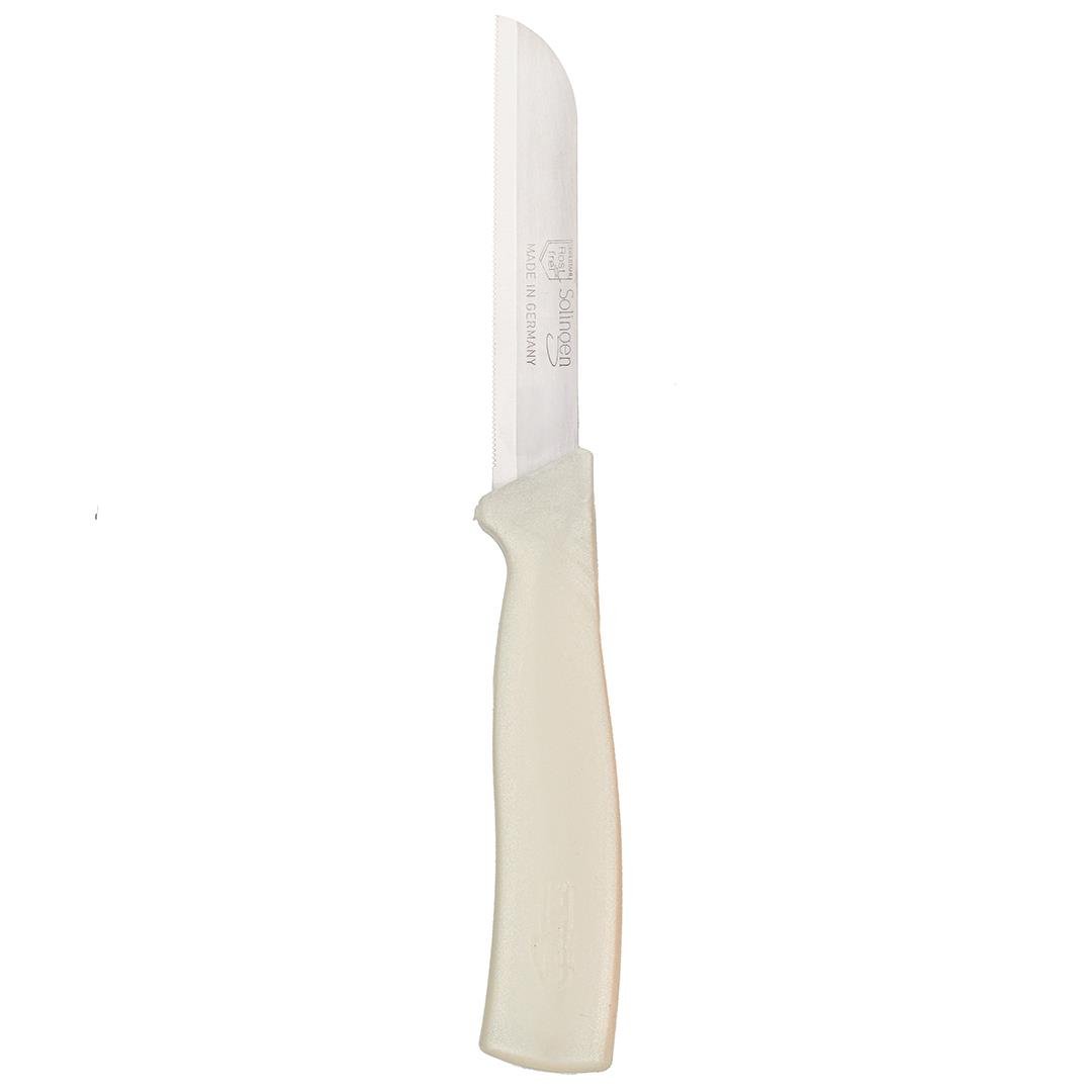 Solingen Sedefli Beyaz Meyve Bıçağı – 18,5 cm, Tırtıklı Ağız, Paslanmaz Alman Çeliği (Tekli)