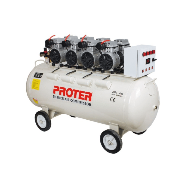 PR 203 S SESSİZ-YAĞSIZ  200 LT 3HP MONOFAZE 8 BAR HAVA KOMPRESÖRÜ