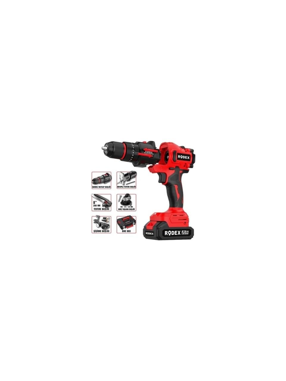 Rodex Akülü Çok Amaçlı El Aleti 2.0 Ah 20 V RDX2705