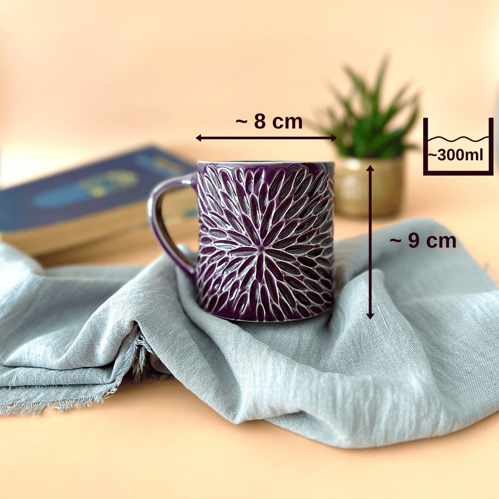 Aura Stoneware Kupa | Ametist