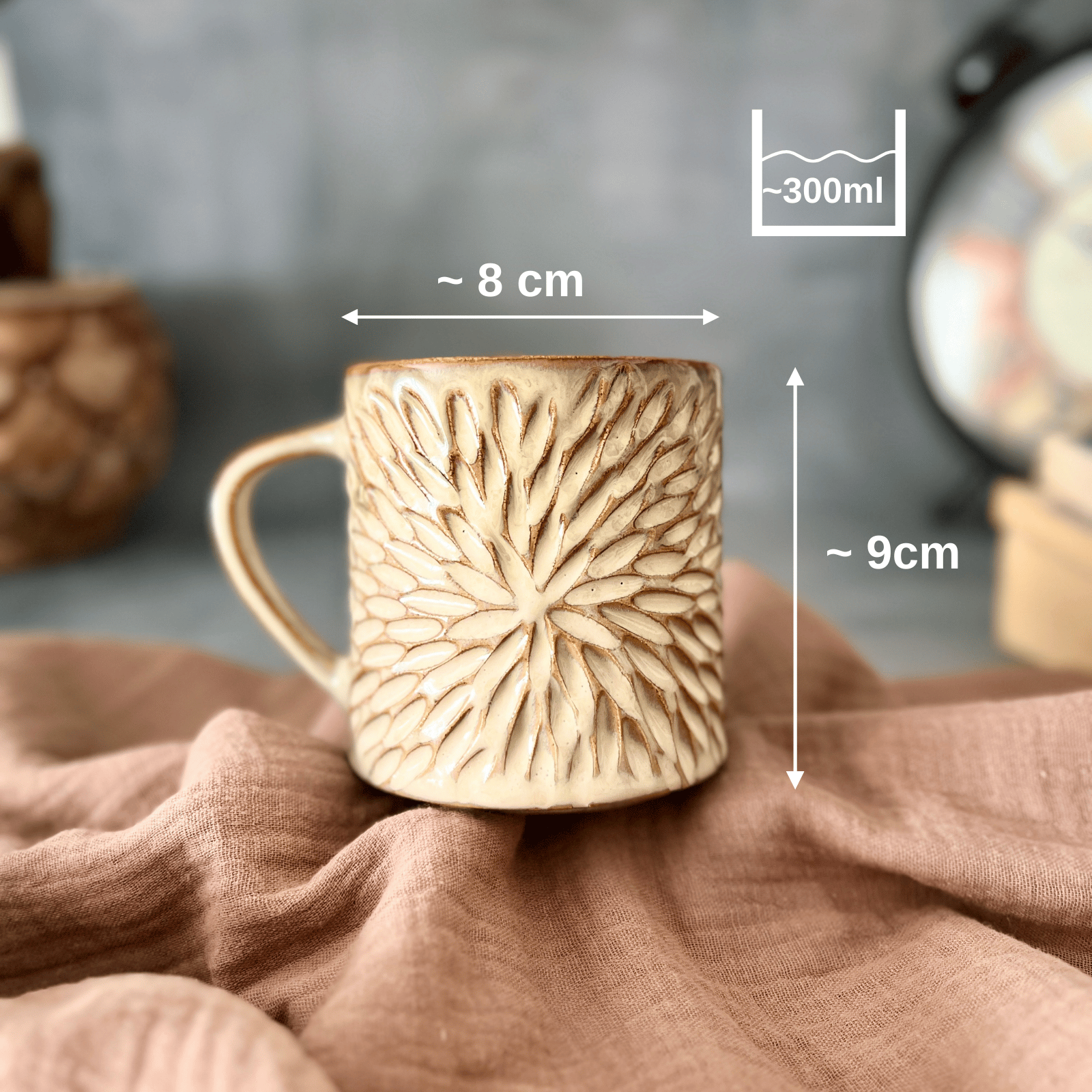 Aura Stoneware Kupa | Vanilya