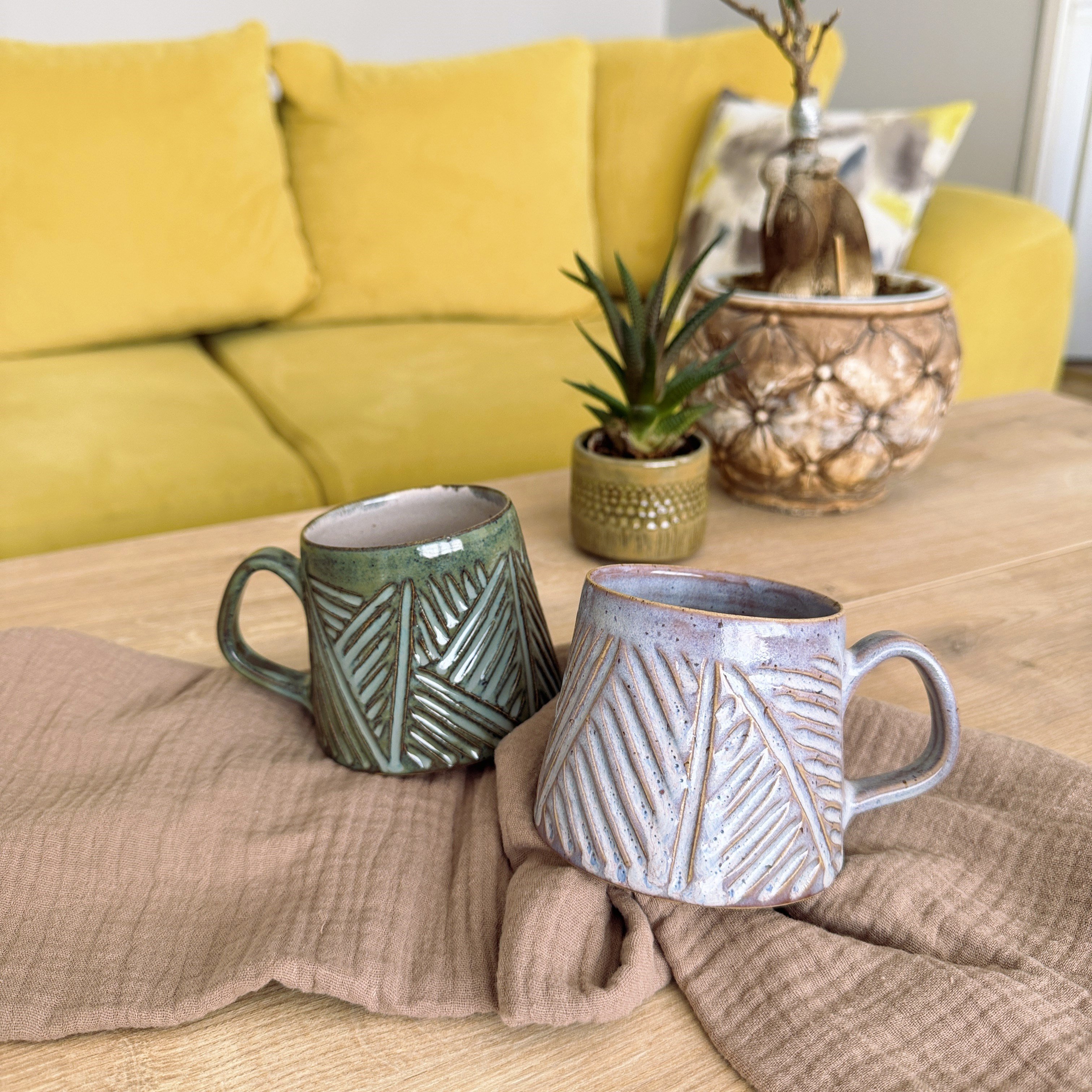 Moss Stoneware Kupa | Adaçayı Yeşili