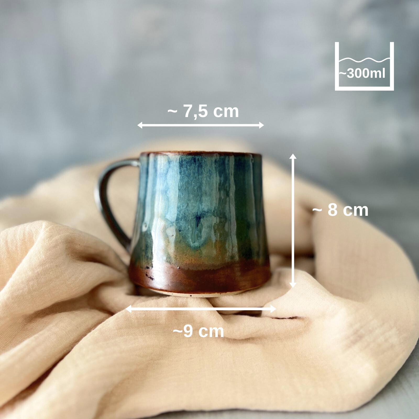 Walnut Mavi Kupa