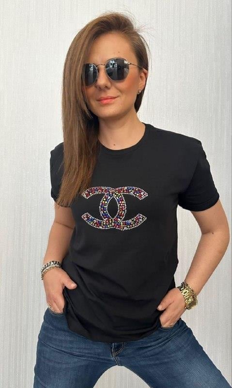CHANEL TAŞLI T-ŞHİRT