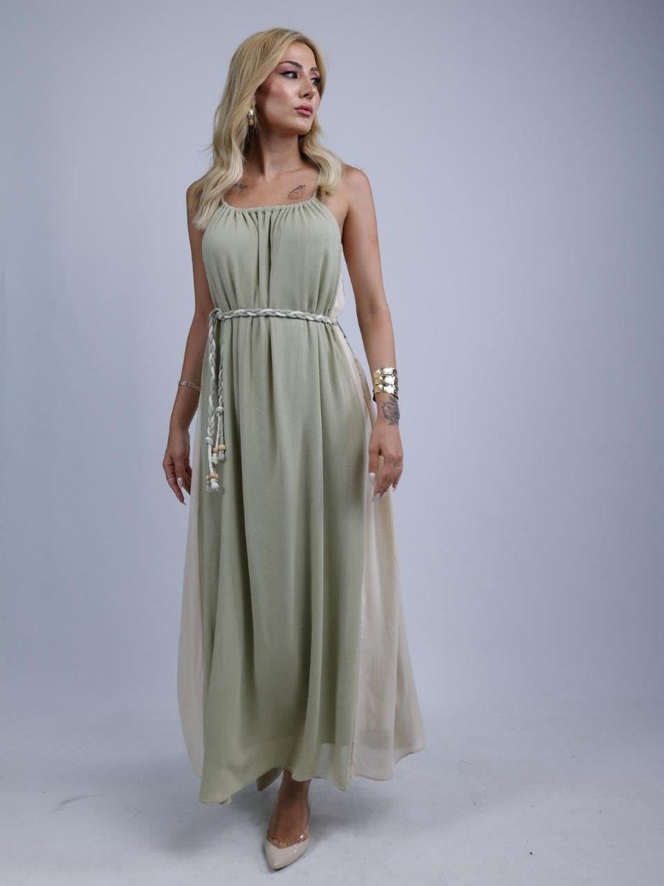 GARNİLLİ COTTON ELBİSE