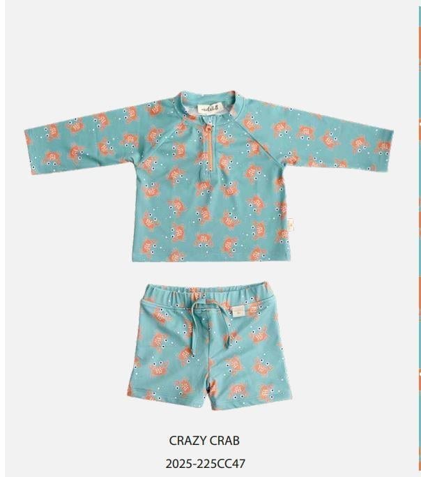 Alt Üst Erkek Bebek Set - Crab