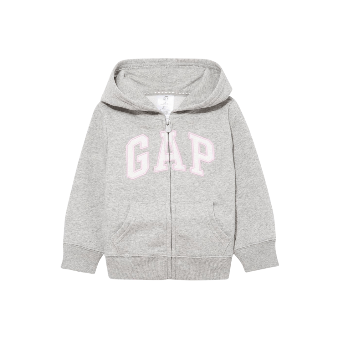 Kız Bebek Gap Logo Fermuarlı Kapüşonlu Sweatshirt 