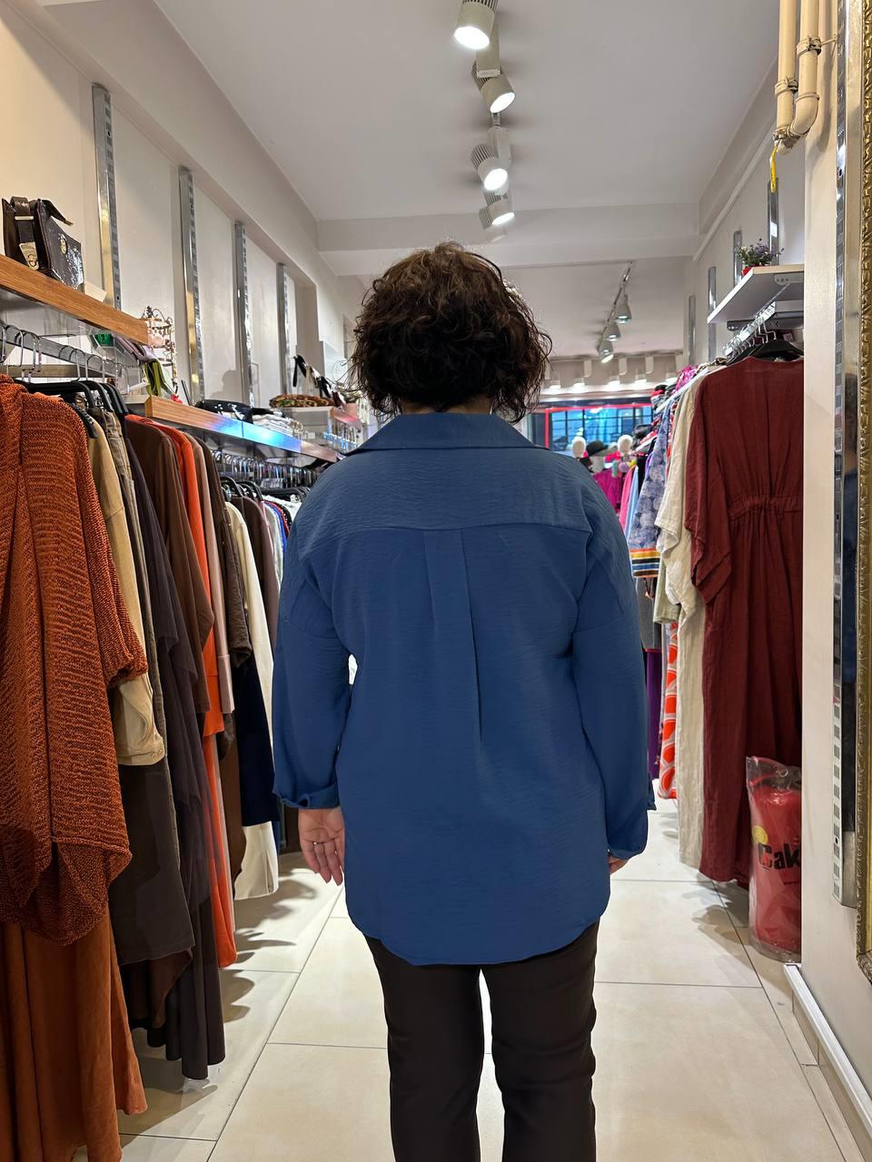 Ayrobin Kumaş Oversize Gömlek