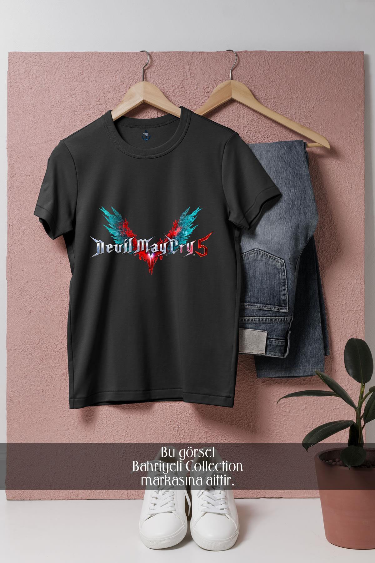 Oversize Devil May Cry 5 Devil  Tasarımlı Unisex T-Shirt