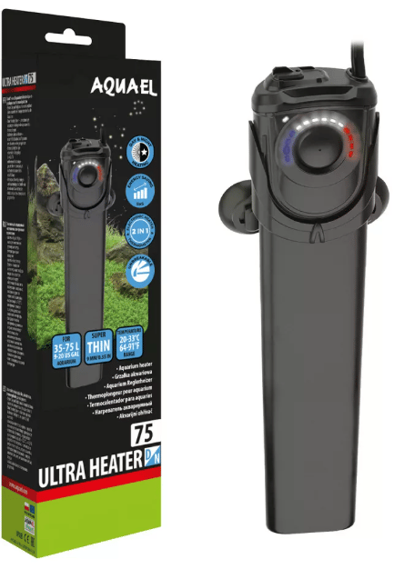 Aquael Ultra Heater D&N 75W Plastik Akvaryum Akvaryum Isıtıcısı