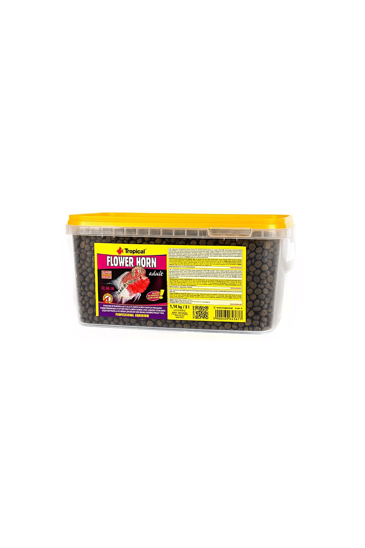 Tropical Flower Horn Adult Pellet 3Lt/1,14Kg