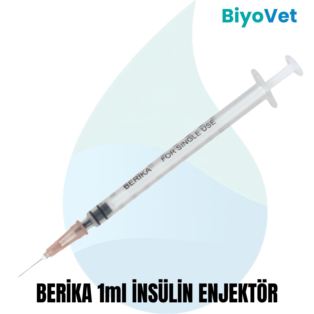 BERİKA 1ml İNSÜLİN ENJEKTÖRÜ 100 ADET