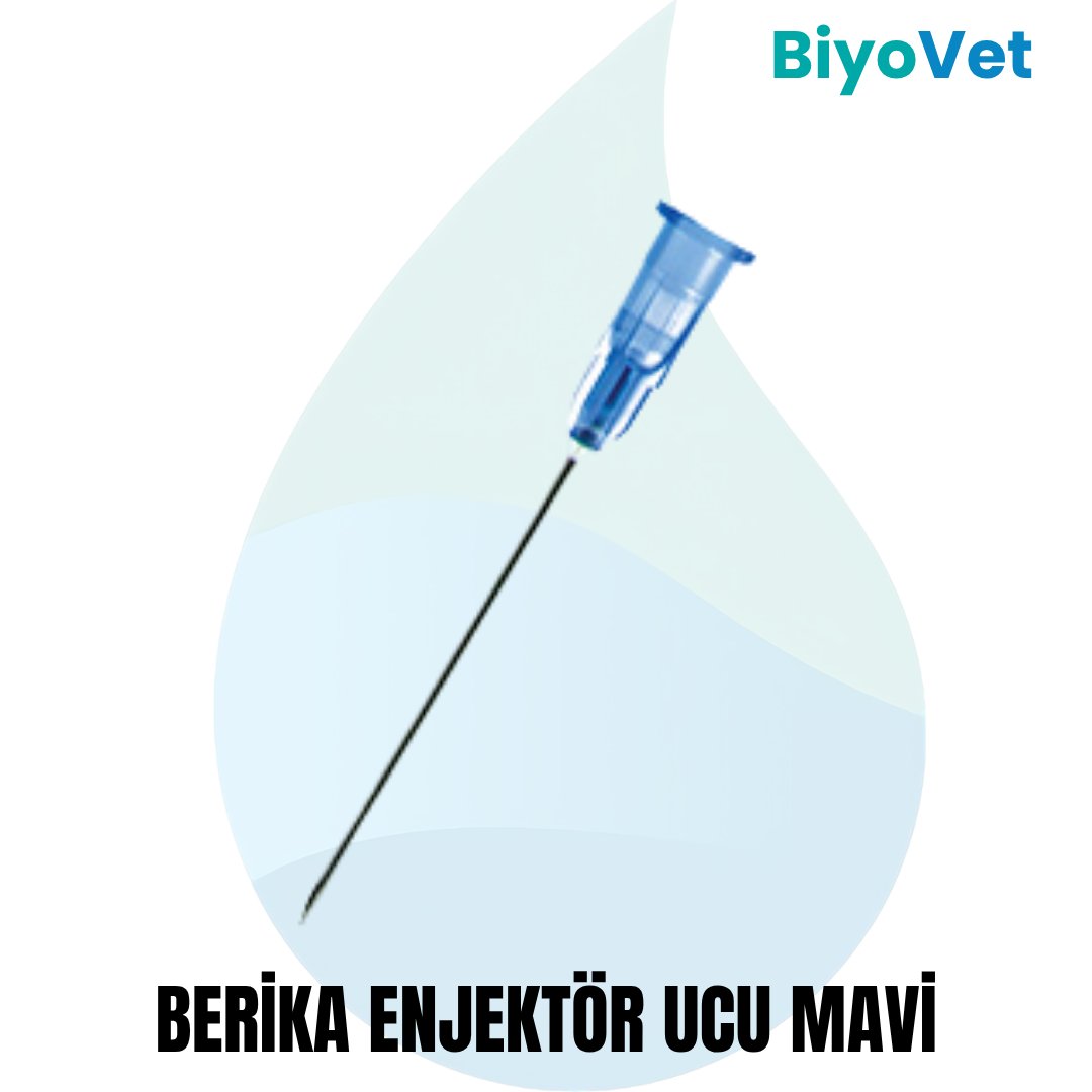 BERİKA MAVİ ENJEKTÖR UCU 500 ADET