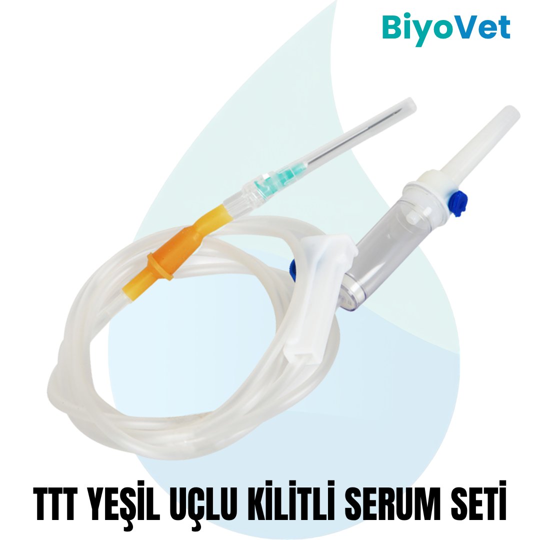 TTT SERUM SETİ KİLİTLİ YEŞİL UÇLU 25 ADET