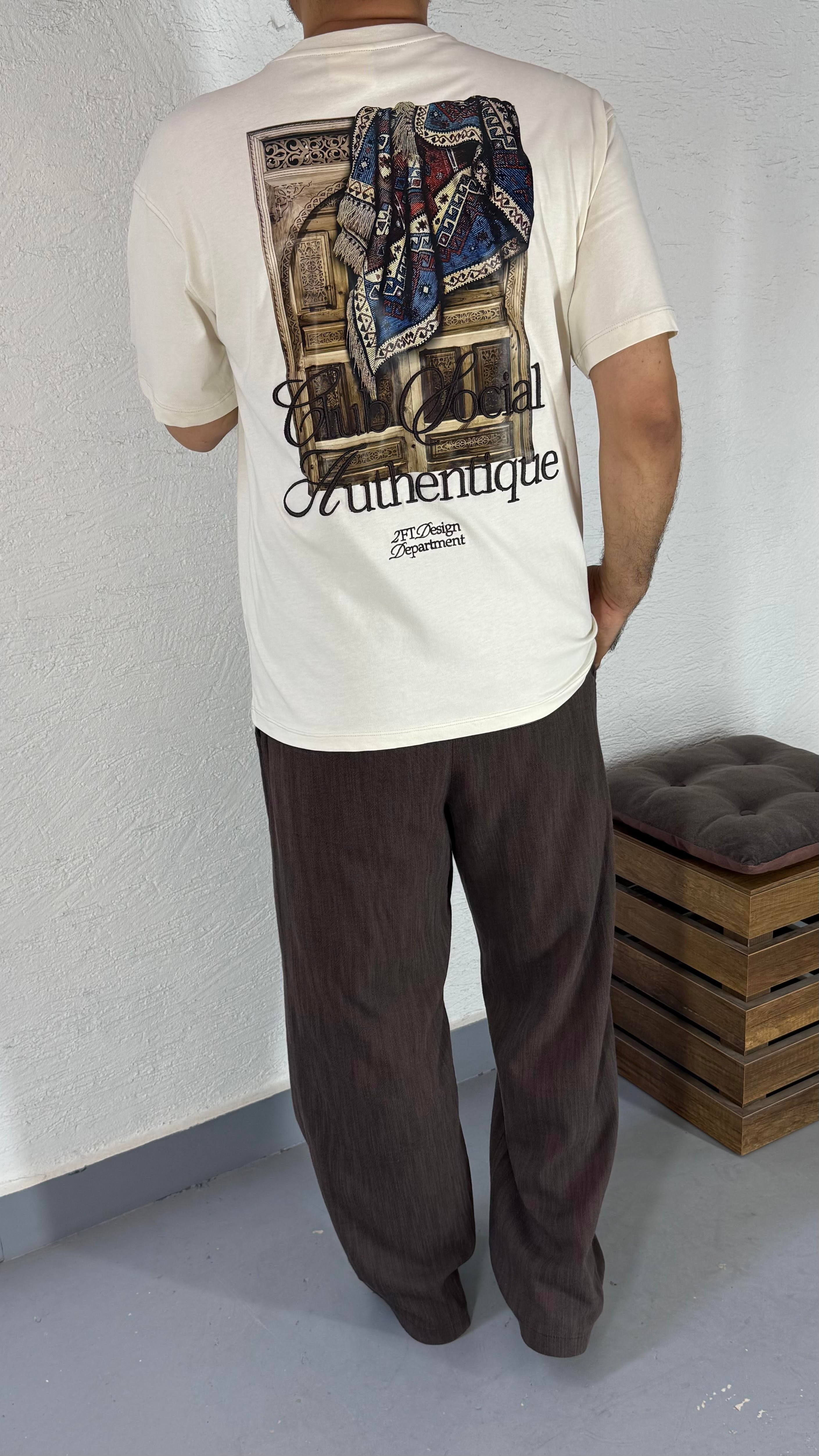 Baskı ve Nakış Detay Oversize Tshirt