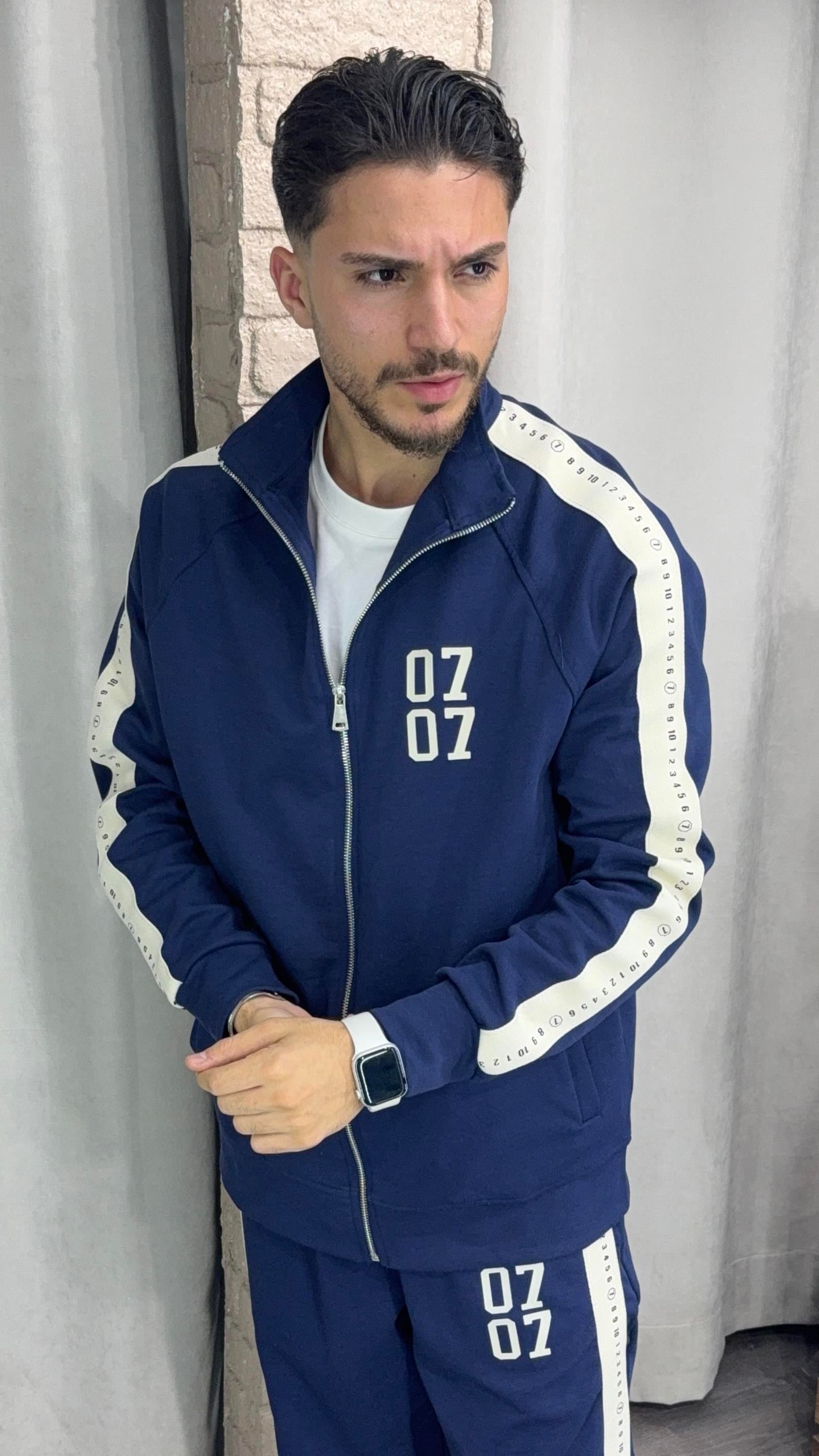 Baskılı Fermuarlı Sweatshirt