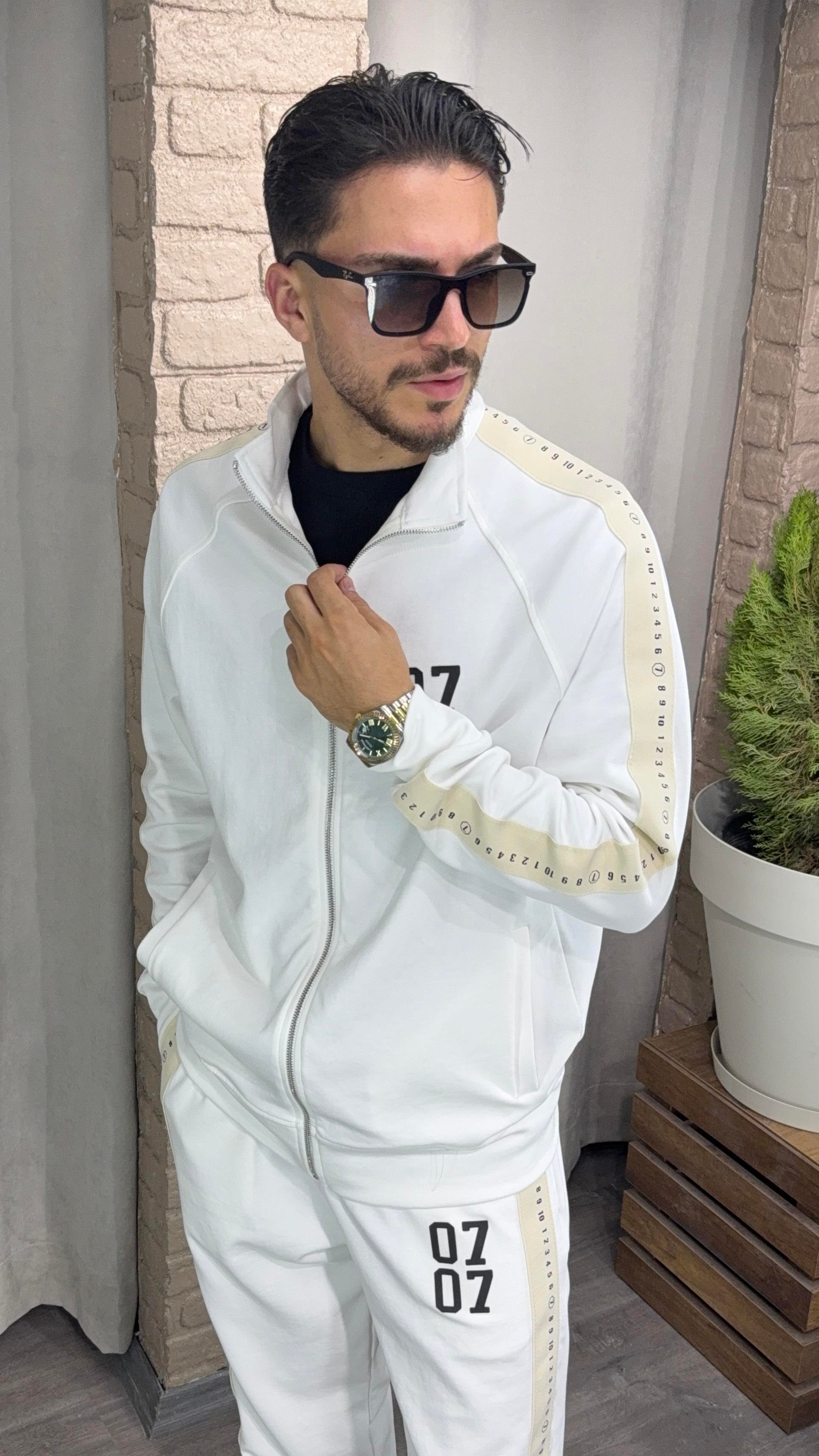 Baskılı Fermuarlı Sweatshirt